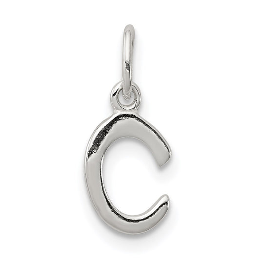 Sterling Silver Letter C Initial Charm QC6511C