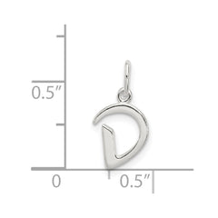 Sterling Silver Letter D Initial Charm QC6511D