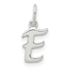 Sterling Silver Letter E Initial Charm QC6511E