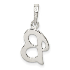 Sterling Silver Letter B Initial Pendant QC6512B