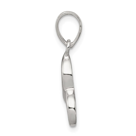 Sterling Silver Letter C Initial Pendant QC6512C