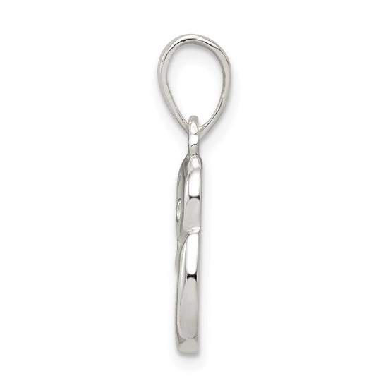 Sterling Silver Letter G Initial Pendant QC6512G