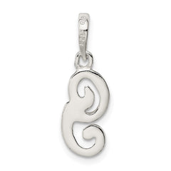 Sterling Silver Letter G Initial Pendant QC6512G