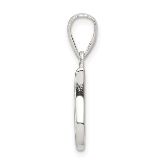 Sterling Silver Letter I Initial Pendant QC6512I