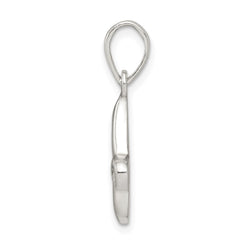 Sterling Silver Letter J Initial Pendant QC6512J