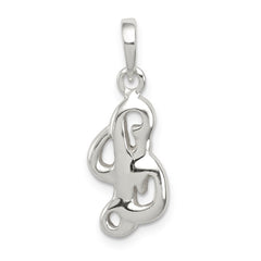 Sterling Silver Letter L Initial Pendant QC6512L