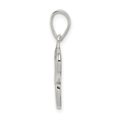 Sterling Silver Letter P Initial Pendant QC6512P