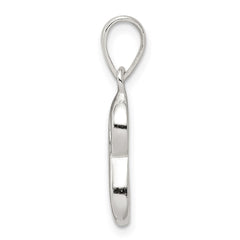 Sterling Silver Letter S Initial Pendant QC6512S