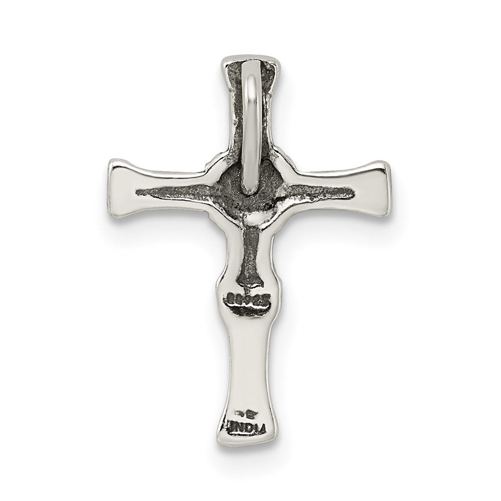 Sterling Silver Antiqued Cross Slide QC6653