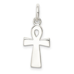 Sterling Silver Black Enamel Cross Pendant QC6674