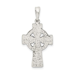 Sterling Silver Antiqued Celtic Cross Pendant QC6676