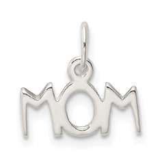 Sterling Silver Polished Mom Charm QC6755