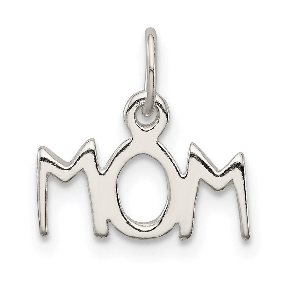 Sterling Silver Polished Mom Charm QC6755