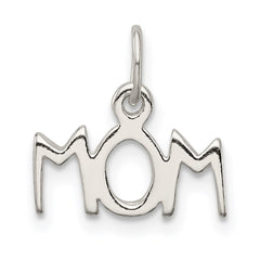 Sterling Silver Polished Mom Charm QC6755