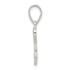 Sterling Silver Polished We Love You Mom Pendant QC6760