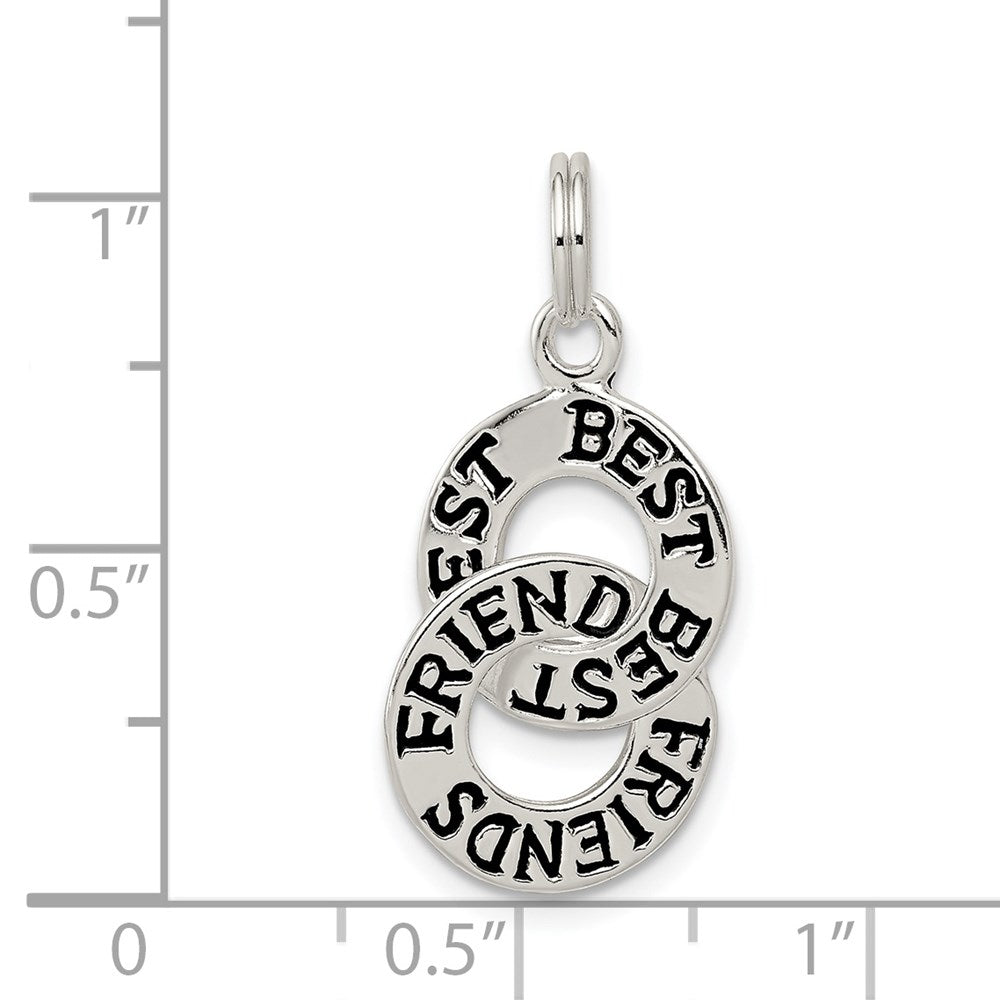 Sterling Silver Best Friends Charm QC6765