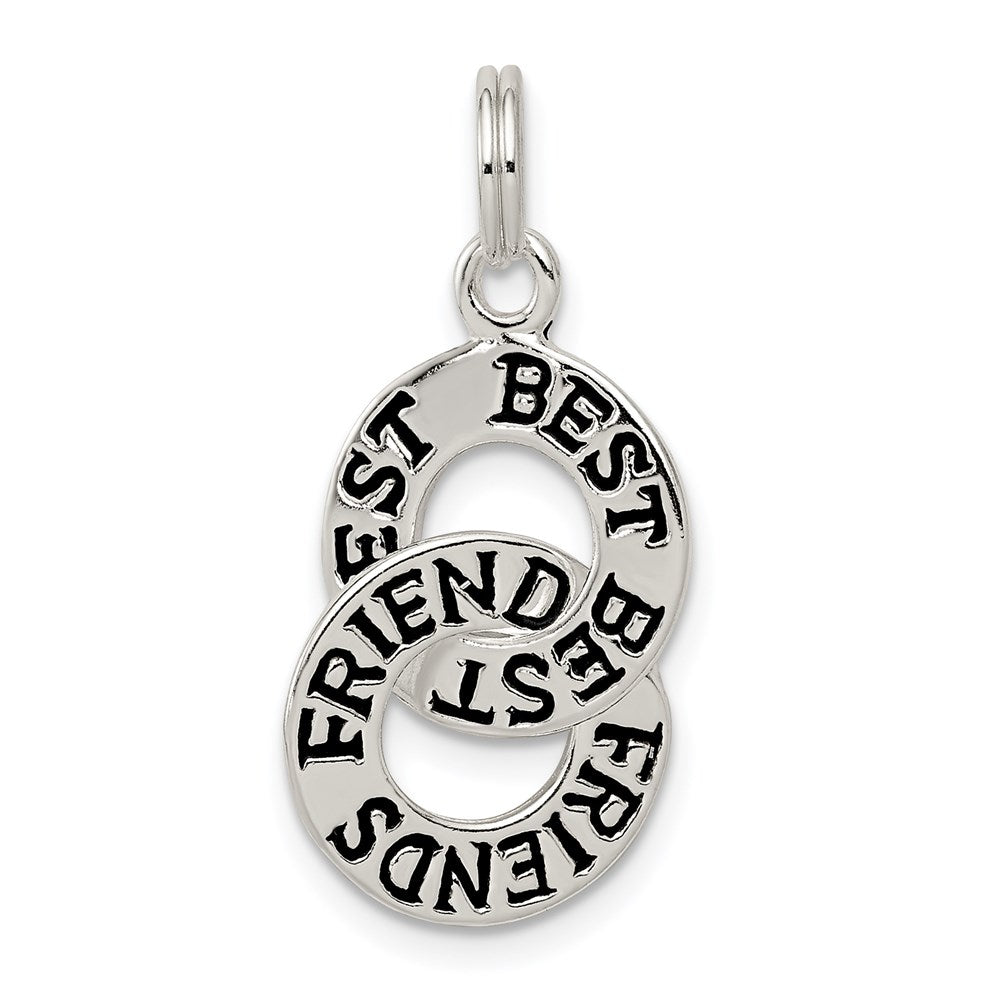 Sterling Silver Best Friends Charm QC6765