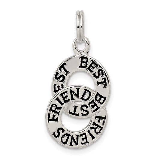 Sterling Silver Best Friends Charm QC6765