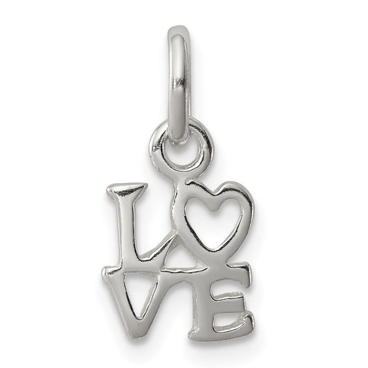Sterling Silver Love Charm QC6779