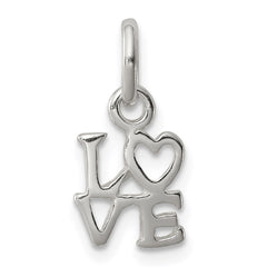 Sterling Silver Love Charm QC6779