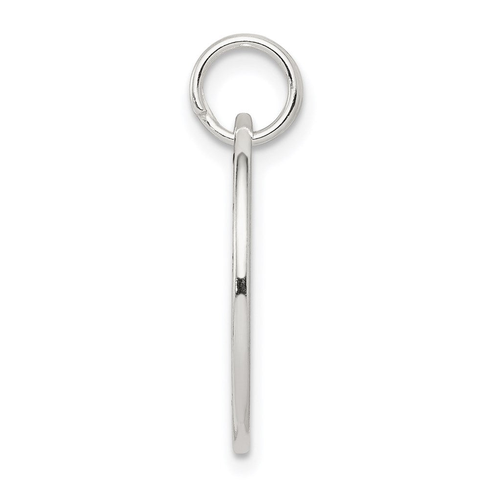 Sterling Silver Polished Enameled Follow Your Dreams Circle Charm QC6827