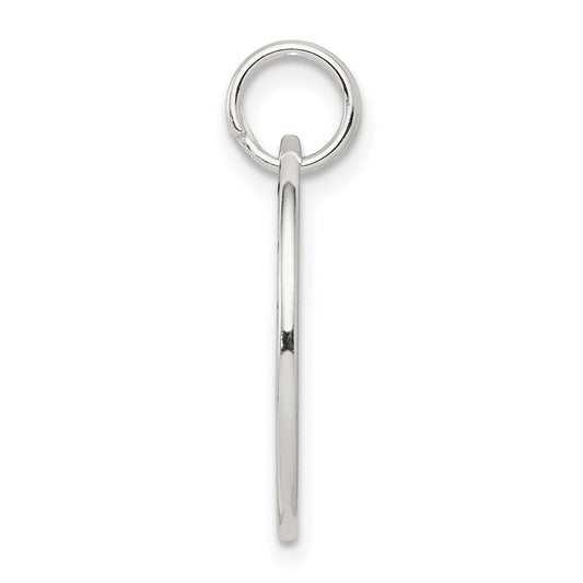 Sterling Silver Polished Enameled Follow Your Dreams Circle Charm QC6827