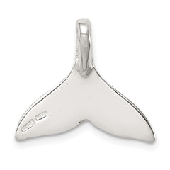 Sterling Silver Whale Tail Slide Pendant QC6941