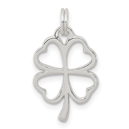 Sterling Silver Four Leaf Clover Charm QC6993