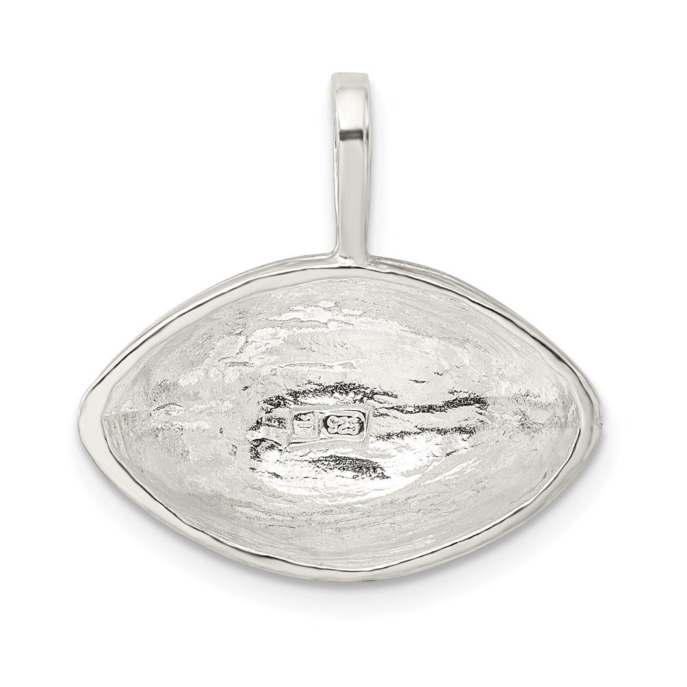 Sterling Silver Football Charm QC700