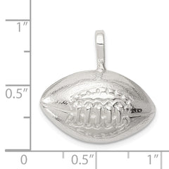 Sterling Silver Football Charm QC700