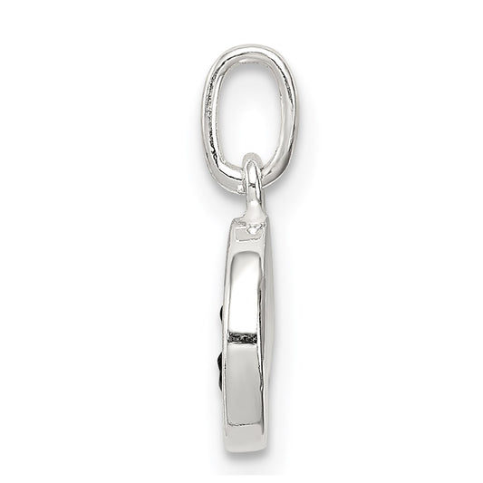 Sterling Silver Enameled Emotion Face Charm QC7099