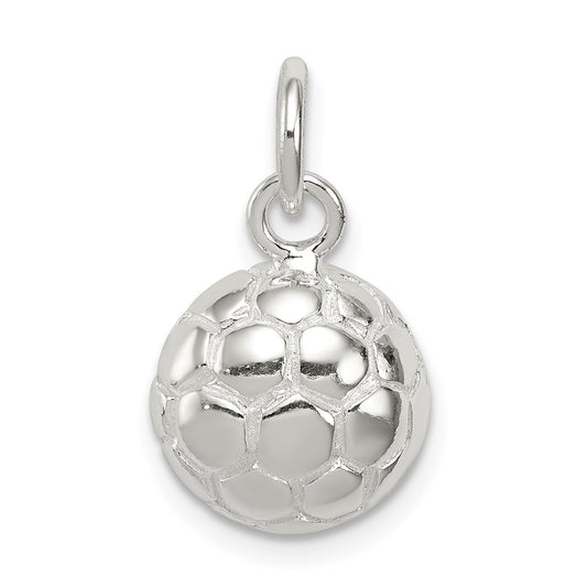 Sterling Silver Soccer Ball Charm QC710
