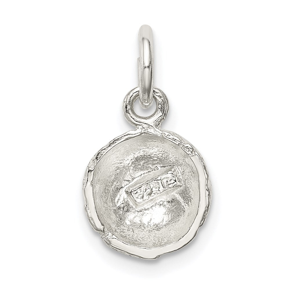 Sterling Silver Basketball Charm QC711
