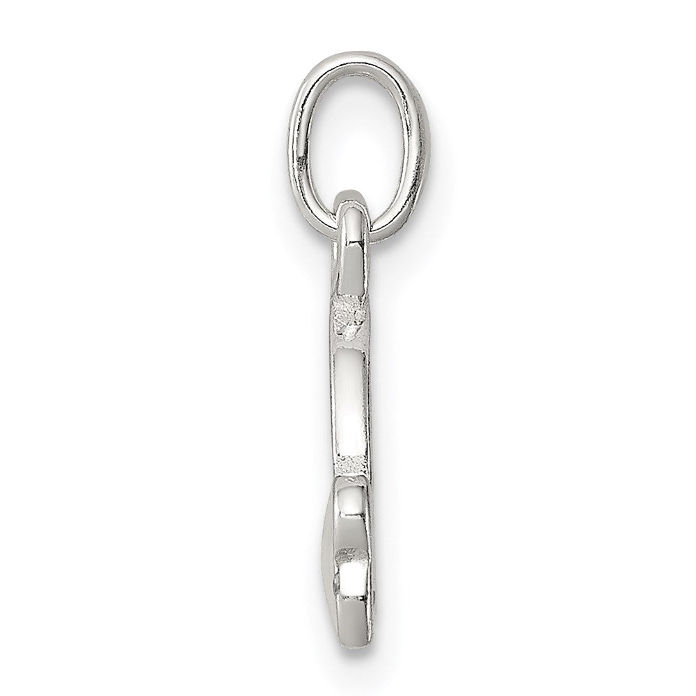 Sterling Silver Enameled I Love My Dog Charm QC7149