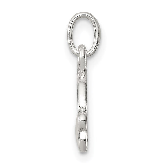 Sterling Silver Enameled I Love My Dog Charm QC7149