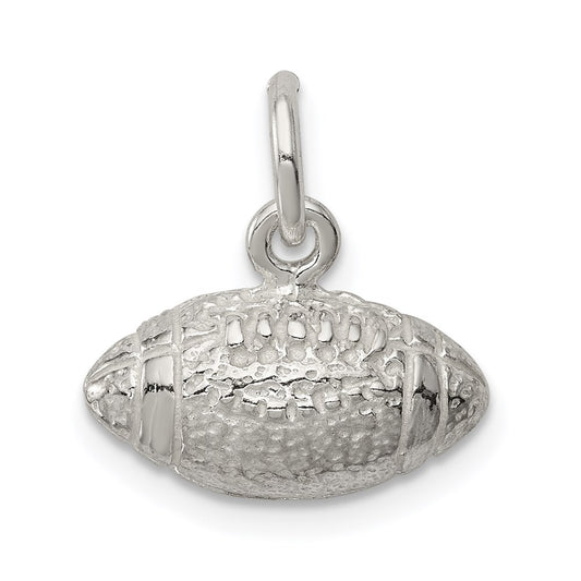 Sterling Silver Football Charm QC715