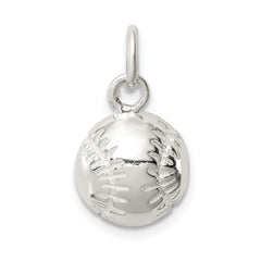 Sterling Silver BASEBALL Charm QC717