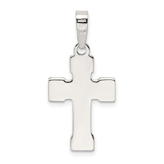 Sterling Silver Polished Cross Pendant QC7238