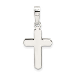 Sterling Silver Polished Cross Pendant QC7239