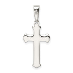 Sterling Silver Polished Cross Pendant QC7249