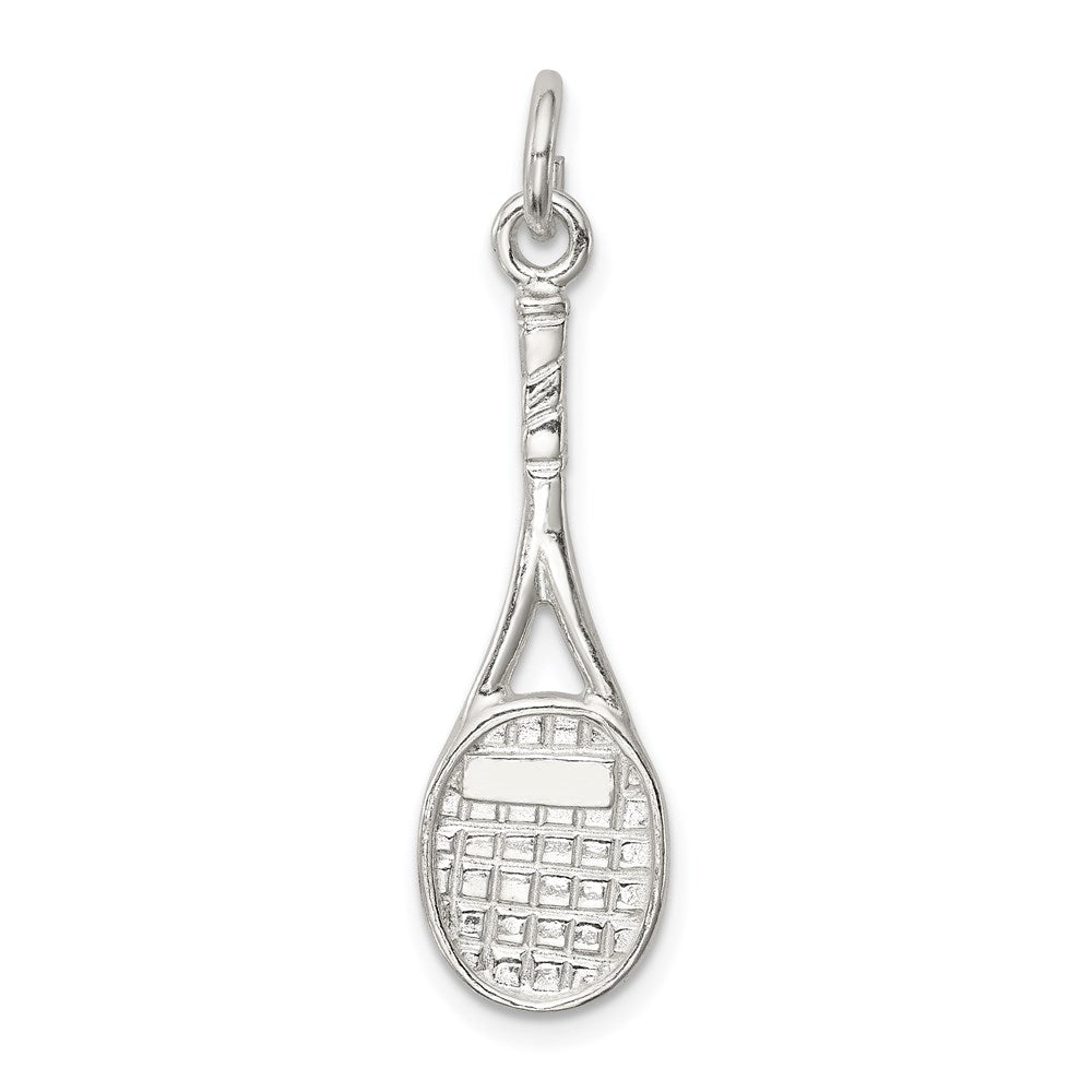 Sterling Silver Tennis Racquet Charm QC734