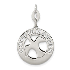 Sterling Silver Polished Confirmation Dove Charm QC7390