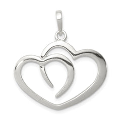 Sterling Silver Polished Heart Pendant QC7475