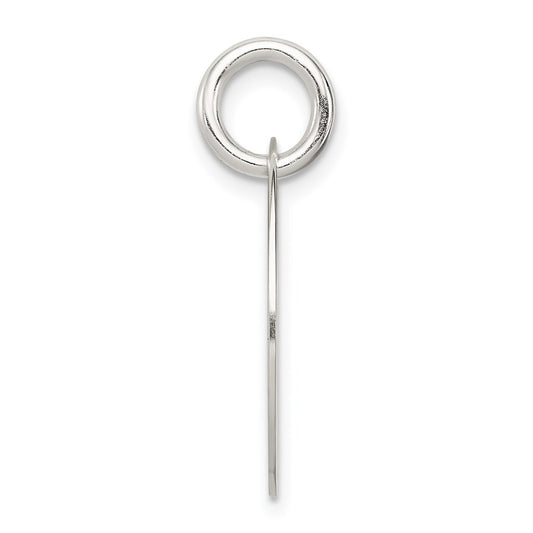 Sterling Silver Polished Enamel Love Pendant QC7488