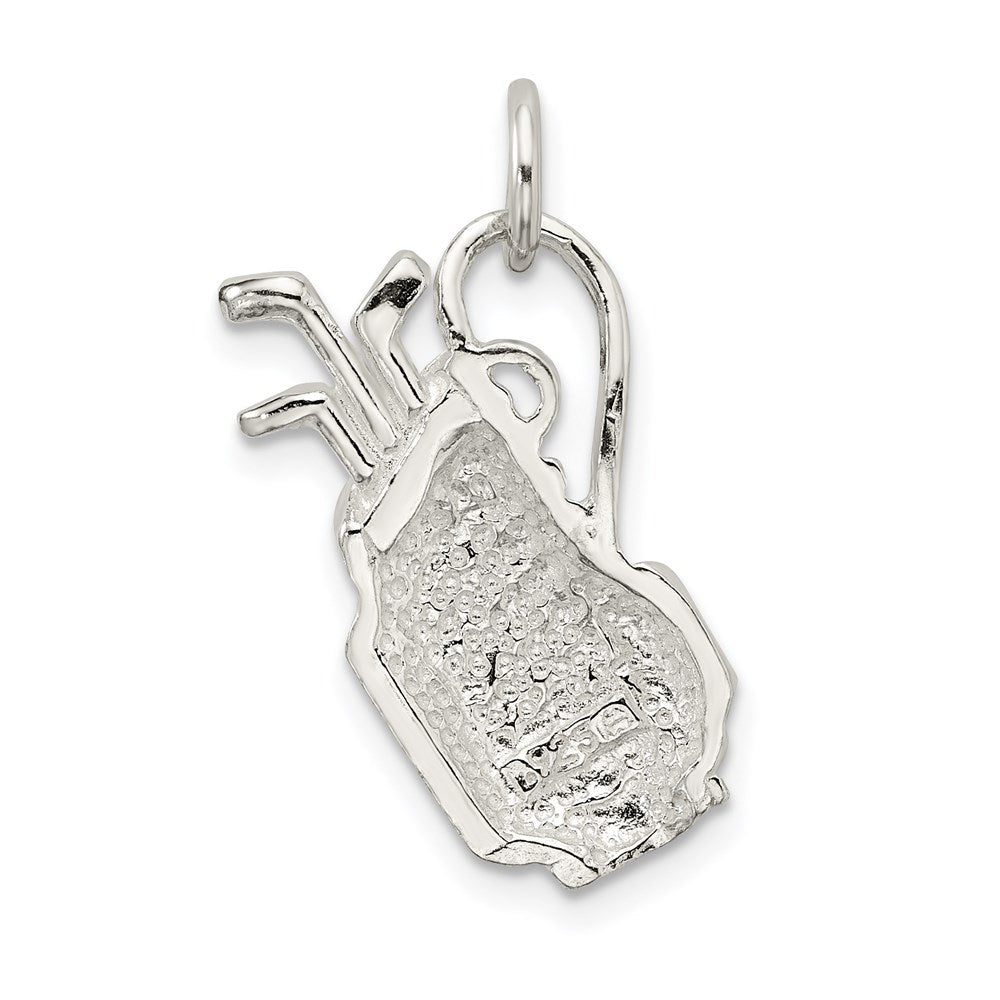 Sterling Silver Golf Bag Charm QC749