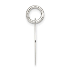 Sterling Silver Polished Enamel Hope Pendant QC7492