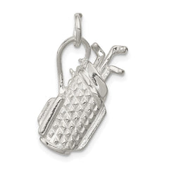 Sterling Silver Golf Bag Charm QC749