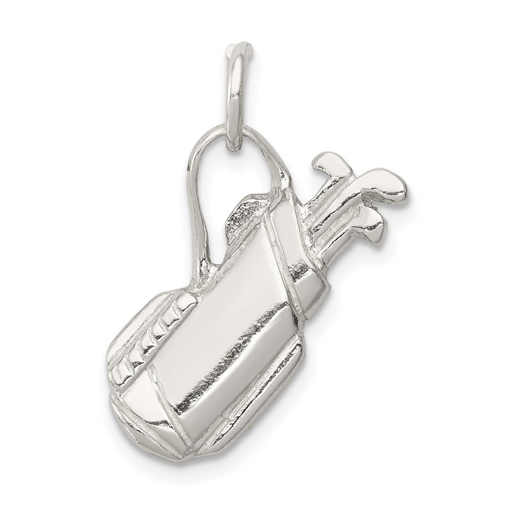 Sterling Silver Golf Bag Charm QC750