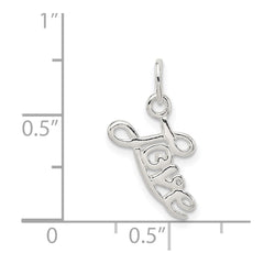 Sterling Silver Love Pendant QC7504