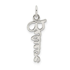 Sterling Silver Believe Pendant QC7506